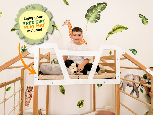 Indoor Playground – Wooden Indoor Gym Bed (Tower bed), фото 3