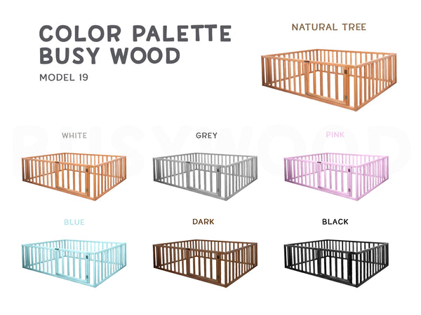 Platform bed Toddler Playpen by Busywood (Model 6.2/19), фото 11