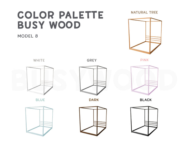 Square Floor Frame Bed (Model 8), фото 10