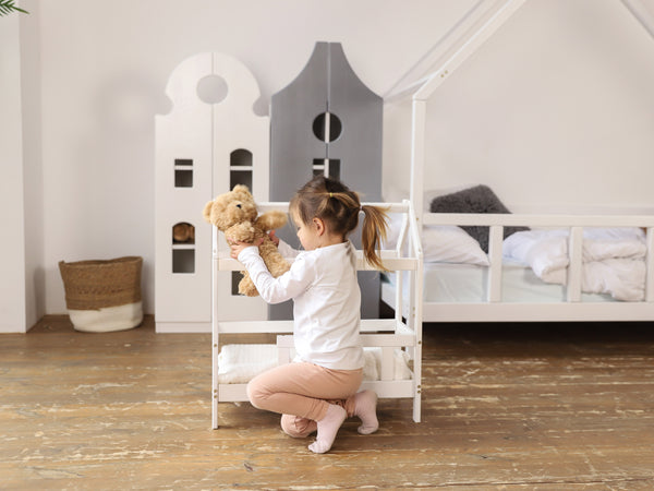 Hand Made Wooden Doll Bed, фото 6