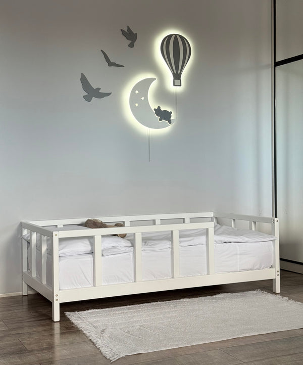 Queen Size Bed Frame - Scandinavian Bed Frame with Legs for Kids (Model 10), фото 3