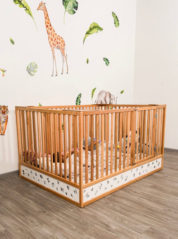 Toddler Safety Bed – Wooden Bed with Extra High Rails and Slatted Base (Oasis Bed), фото 4