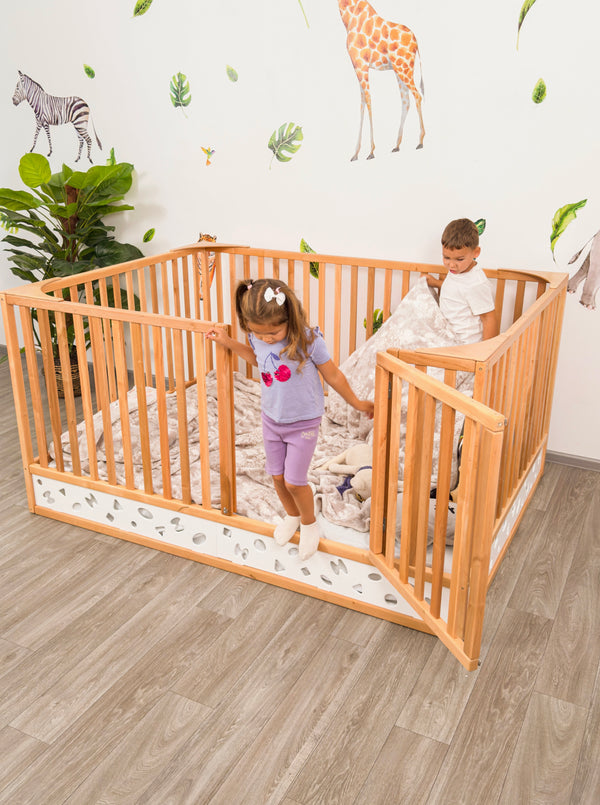 Toddler Safety Bed – Wooden Bed with Extra High Rails and Slatted Base (Oasis Bed), фото 5