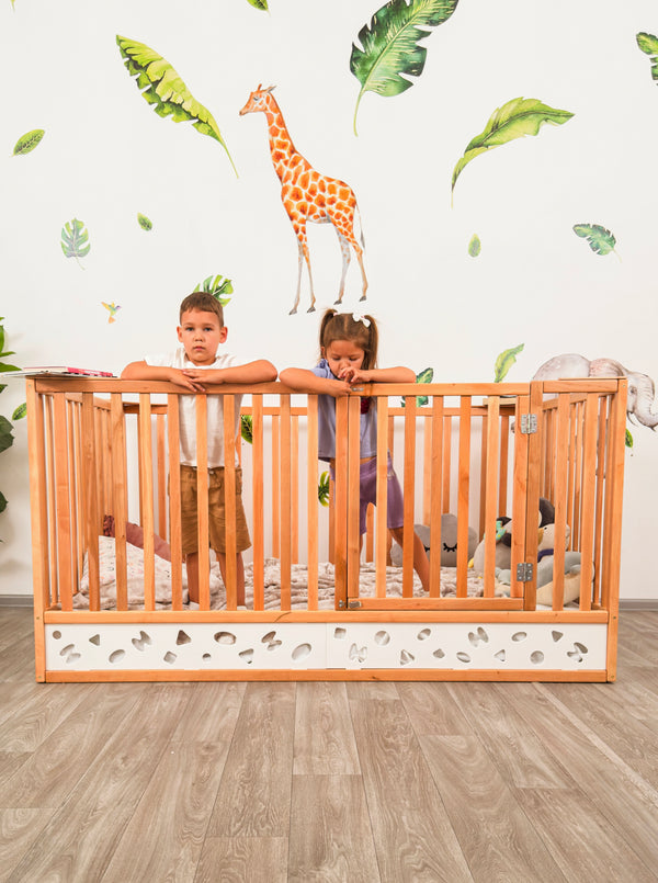 Toddler Safety Bed – Wooden Bed with Extra High Rails and Slatted Base (Oasis Bed), фото 7