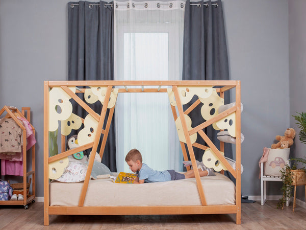Montessori wood Gym Bed Lemur, фото 2