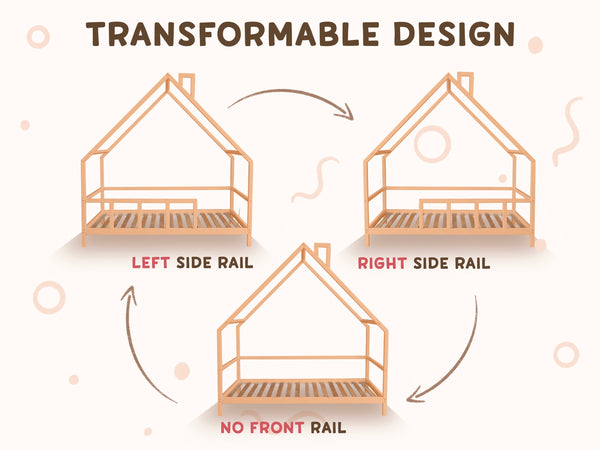 Montessori House Bed for Toddlers ( Model 15 ), фото 10
