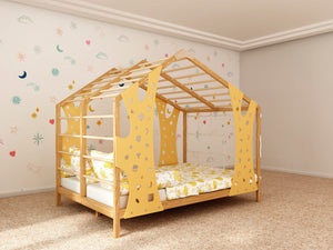 Indoor Monkey Gym Adventure Bed - Montessori Climber with Legs and Slats, photo 1