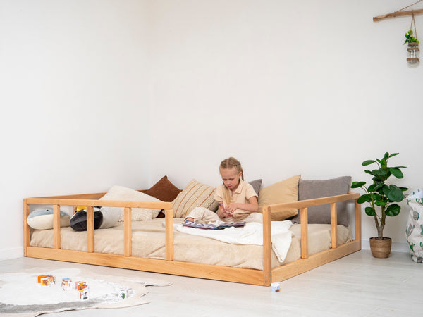 Floor bed with rails Montessori bed (Model 10), фото 4