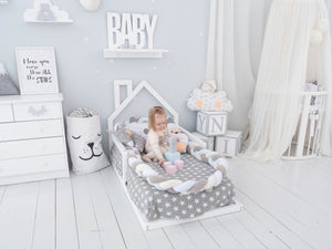 Montessori Floor Bed with slats White color (Model 3), photo 1