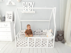 Floor bed for climbing Montessori bed for toddler 7 colors (Model 1), photo 1