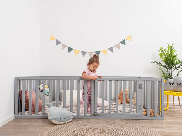 Montessori wood playpen for kids Platform bed (Model 6.2/19), фото 13