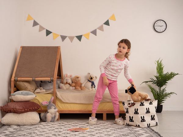Headboard Bed with Light Brown Canopy, фото 5
