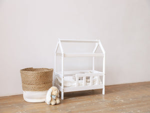 Hand Made Wooden Doll Bed, photo 1