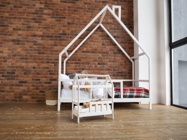 Hand Made Wooden Doll Bed, фото 3