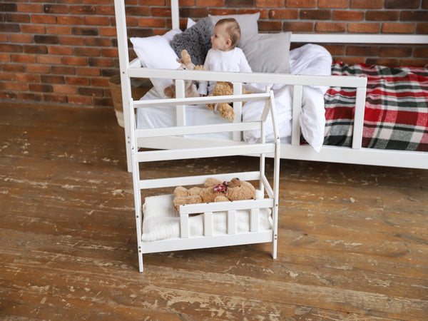 Hand Made Wooden Doll Bed, фото 4