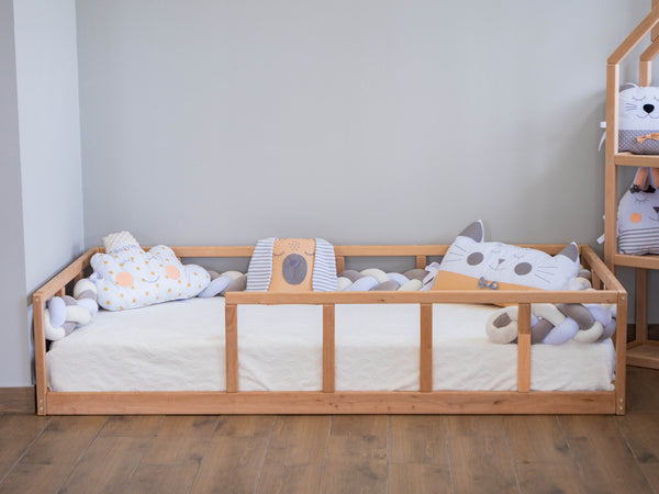 Montessori floor bed with rails (Model 10), фото 3