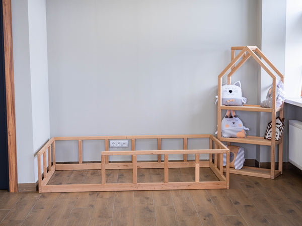 Montessori floor bed with rails (Model 10), фото 8