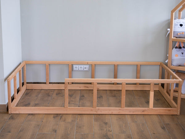 Montessori floor bed with rails (Model 10), фото 9