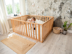 Wooden  floor bed Play pen with extended rail 31.4 in (Model 6.3/20), photo 1