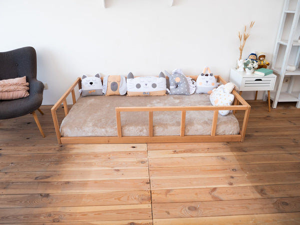 Floor bed with rails Montessori bed (Model 10), фото 5